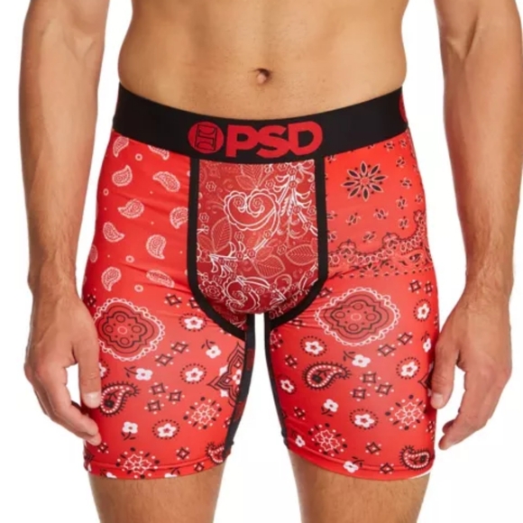PSD Red Bandana Boxer Briefs Underwear Size Medium Men - Picture 6 of 7